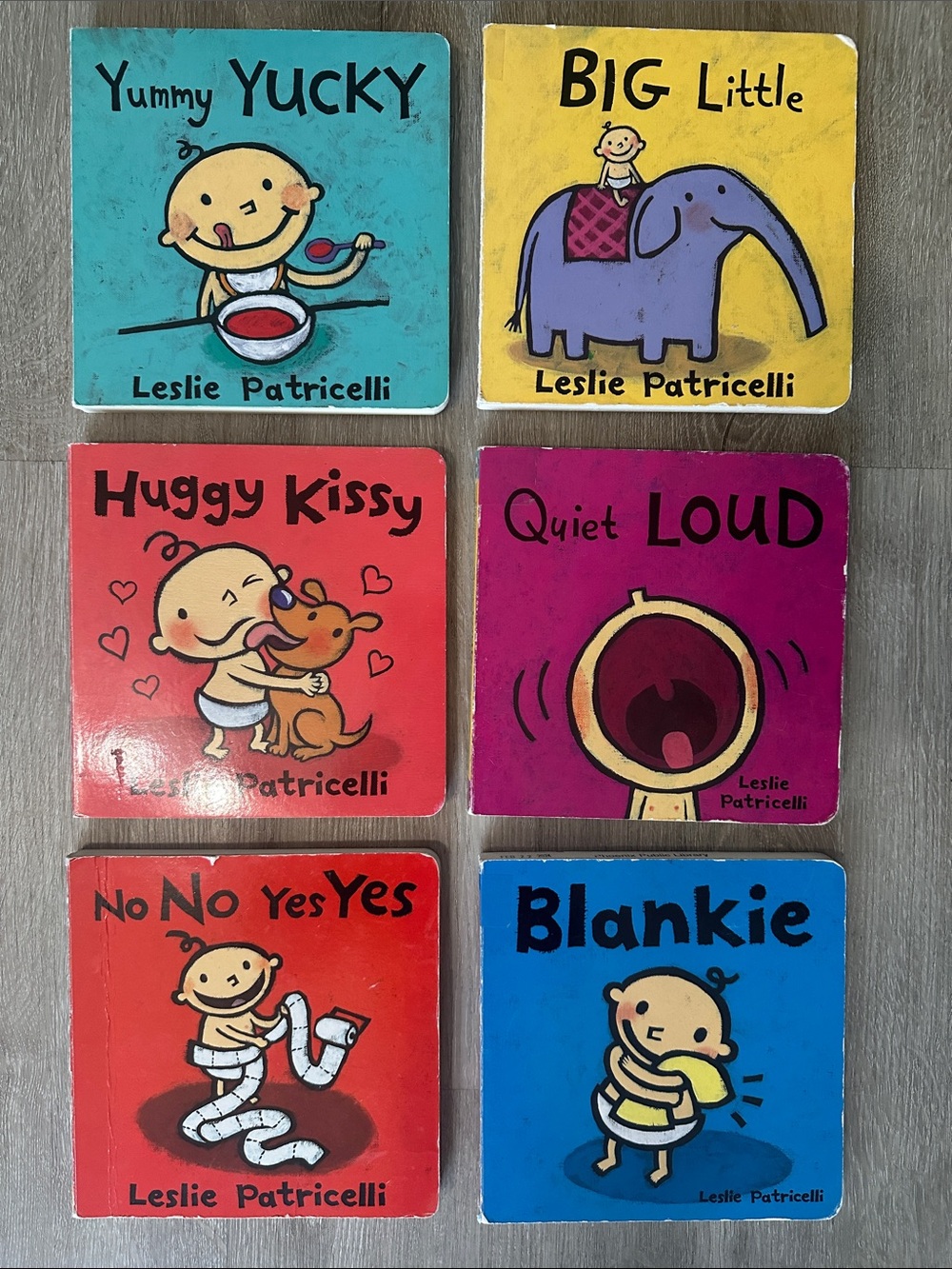 Leslie Patricelli Yummy Yucky Board Book Set Bundle of 6 Little Library